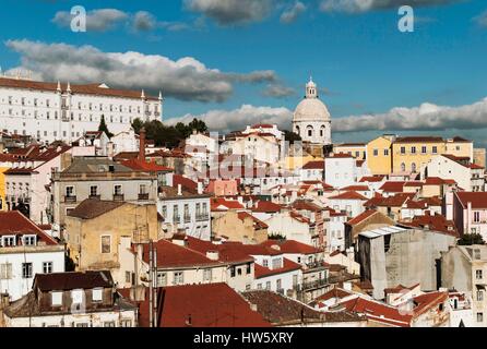 Portugal, Lissabon, Alfama Bereich Belvedere Portas do Sol Stockfoto