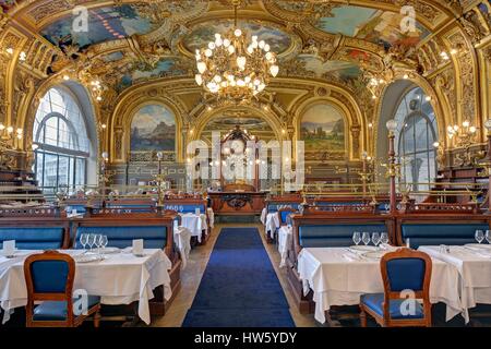 Frankreich, Paris, Gare de Lyon (Lyon Bahnhof), Le train Bleu Restaurant Stockfoto