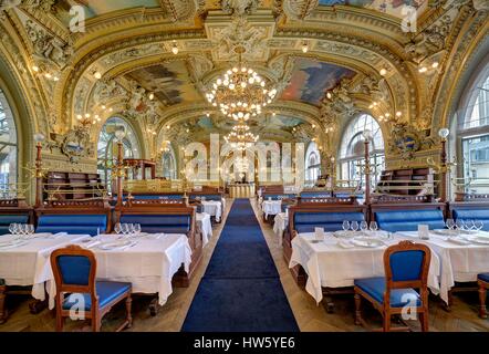 Frankreich, Paris, Gare de Lyon (Lyon Bahnhof), Le train Bleu Restaurant Stockfoto