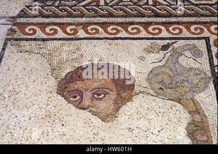 Frankreich Herault Loupian Gallo Roman Villa wenige Kilometer südlich von der Via Domitia Ausgrabungen ergaben sich die Reste einer Stockfoto