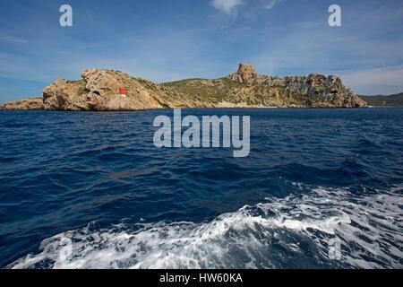 Spanien, Balearen, Insel Cabrera Stockfoto