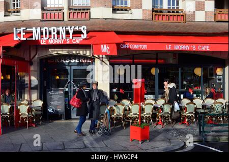 Frankreich, Calvados, Pays d ' Auge, Deauville, Morny café Stockfoto