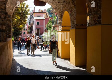 Italien, Ligurien, Cinque Terre Nationalpark Weltkulturerbe der UNESCO, Monterosso al Mare Stockfoto