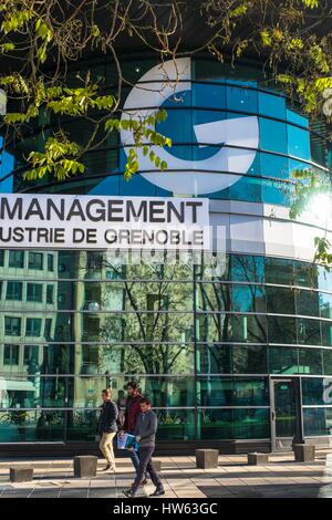 Frankreich, Isère, Grenoble, Europole Bezirk, Grenoble Ecole de Management ist ein Geschäft und das Management der Schule durch die Industrie- und Handelskammer von Grenoble 1984 erstellt Stockfoto