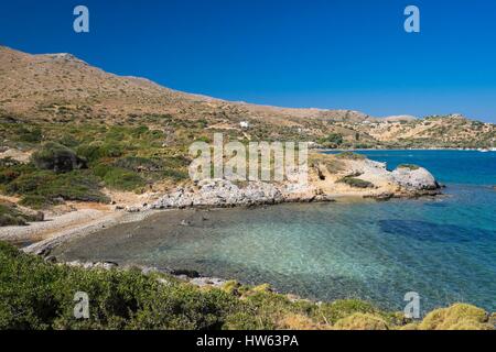 Griechenland, Dodekanes Inselgruppe, Leros Insel, Blefouti Bucht Stockfoto