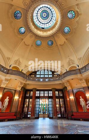 Ungarn, Budapest, Weltkulturerbe von UNESCO, Gellert Bad & Spa, Haupthalle Stockfoto