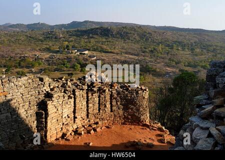 Simbabwe Masvingo Province die Ruinen der archäologischen Stätte von Great Zimbabwe Unesco Liste des 10.-15. Jahrhundert Stockfoto