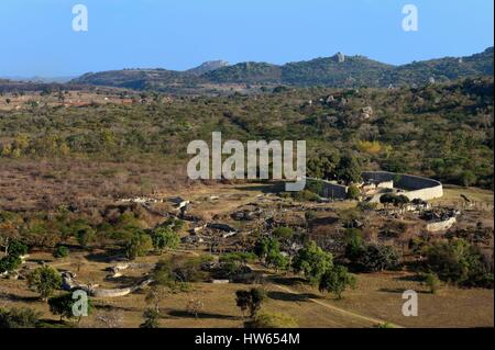 Simbabwe Masvingo Province die Ruinen der archäologischen Stätte von Great Zimbabwe Unesco Liste des 10.-15. Jahrhundert Stockfoto