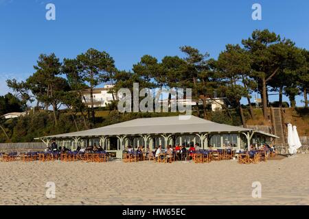 Frankreich, Gironde, Bassin d ' Arcachon, Arcachon, Club Plage Pereire restaurant Stockfoto