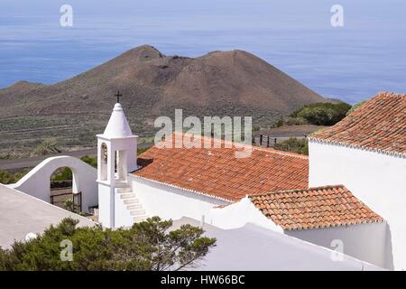 Spanien Kanaren El Hierro Insel zum Biosphärenreservat durch die UNESCO La Dehesa Plateau Ermita Virgen de Los Reyes Kapelle Stockfoto