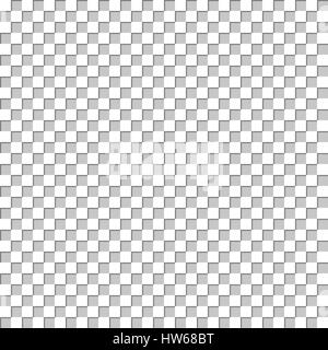 Nahtlose abstrakten Hintergrund mit volumetrischen weißen und grauen Quadraten angeordnet in einem Schachbrettmuster, Vektor-Illustration. Stock Vektor