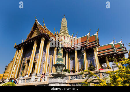 Wat Phra Kaew oder Grand Palace, Tempel des Smaragd-Buddha, Bangkok, Thailand Stockfoto