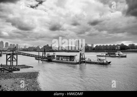Metropolitan Police Marine Polizei Einheit, Themse, London, England Stockfoto
