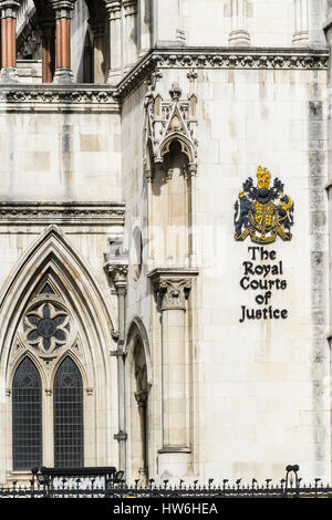 Royal Courts of Justice (RCJ), Fleet Street, London. Stockfoto