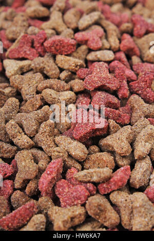 Katze Tiere Tiernahrung Textur. Stockfoto