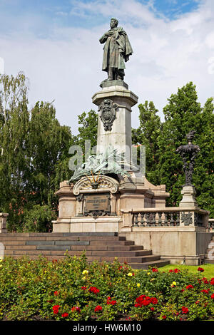 Adam Mickiewicz Denkmal in Warschau, Polen, Europa Stockfoto