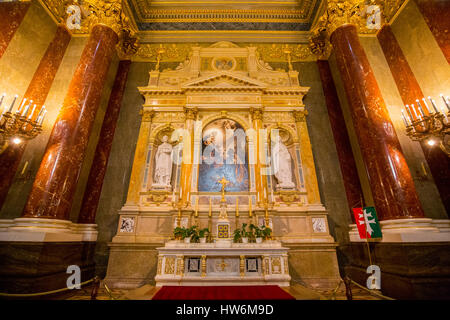 Innenraum St. Stephan Basilika Szent Istvan Bazilika. Budapest Ungarn, Südost-Europa Stockfoto