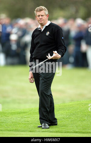 COLIN MONTGOMERIE RYDER CUP 15. Grün BELFRY SUTTON COLDFIELD 28. September 2002 Stockfoto