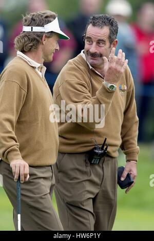 SAM TORRANCE & BERNHARD LANGER Europas RYDERCUP 02 25. September 2002 Stockfoto