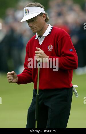 BERNHARD LANGER Europas RYDERCUP 02 27. September 2002 Stockfoto