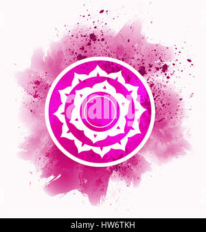 Sahasrara-Chakra-symbol Stockfoto