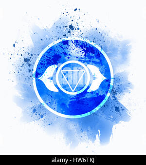 Ajna Chakra symbol Stockfoto