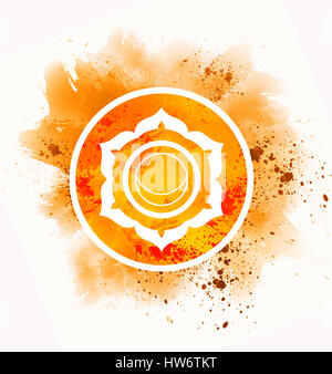 Svadhisthana-Chakra-symbol Stockfoto