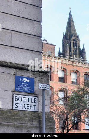 Ex-Manchester planen United Fußballer, Ryan Giggs und Gary Neville zurückentwickeln Bootle Street Bereich mit neuen Entwicklungen darunter hohe r Stockfoto