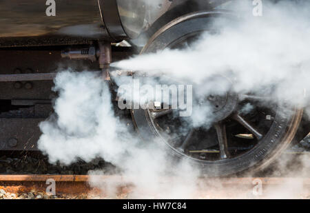 Dampf wurde Version mit einem Dampfzug. Stockfoto