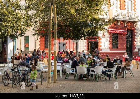 Spanien, Andalusien, Sevilla, Feria Bezirk Alameda de Hercules Stockfoto