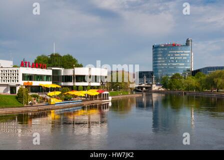 Estland (Baltikum), Tartu Region, Tartu, Fluss Emajogi Stockfoto