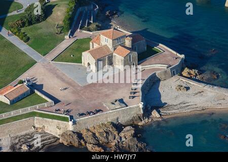 Frankreich, Vendee, Les Sables d ' Olonne, Priorat Saint-Nicolas (Luftbild) Stockfoto