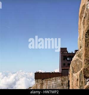 Frankreich, Haute Savoie, Chamonix, Aiguille du Midi (3842 m) Stockfoto