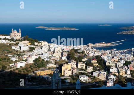 Griechenland, Kykladen, Syros Insel, Ermoupoli Stockfoto