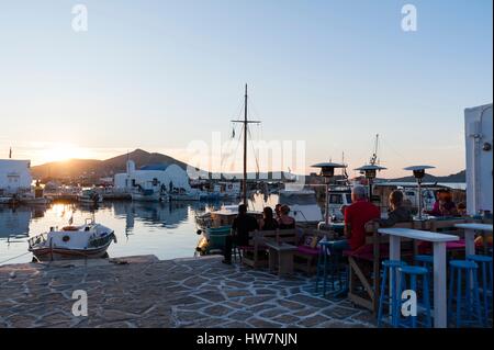 Griechenland, Kykladen, Insel Paros, Naoussa Stockfoto