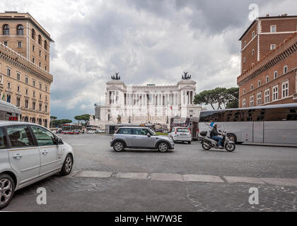 Italien Rom. Vittoriano - ein Denkmal zu Ehren des ersten Königs des Vereinigten Italiens, Victor Emmanuel II. Stockfoto