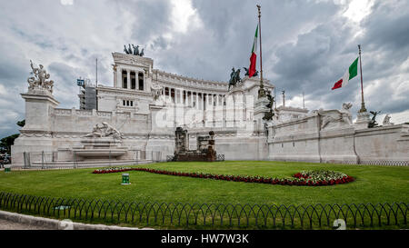 Italien Rom. Vittoriano - ein Denkmal zu Ehren des ersten Königs des Vereinigten Italiens, Victor Emmanuel II. Stockfoto