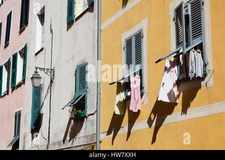 Frankreich, Corse-du-Sud, Korsika West Coast Region, Ajaccio, Gebäude detail Stockfoto