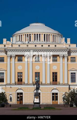 Russland, Sankt Petersburg, Pawlowsk, große Palast des Zaren Paul i., Charles Cameron, britischer Architekt, außen Stockfoto