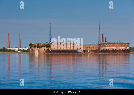 Russland, Sankt Petersburg, Kronshtadt, Zar Peter die Marine Größen Festungsstadt, Meerbusen, Fort Kronshlot Stockfoto