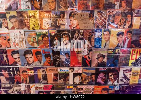 Australien, Western Australia, The Southwest, Boyup Brook, Harvey Dicksons Country Music Centre, Elvis Presley Zimmer Plattensammlung Stockfoto