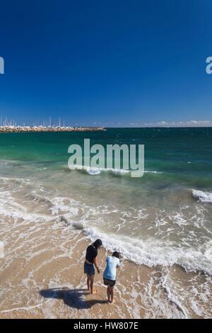 Australien, Western Australia, Freemantle, Arthur Kopf, Badenden Strand Stockfoto