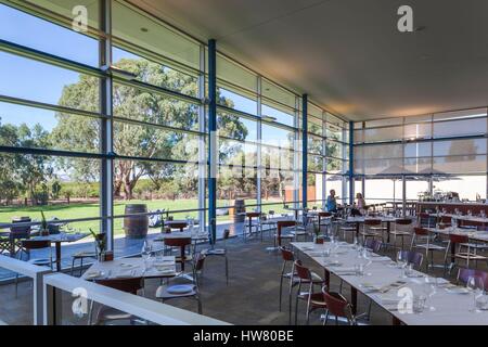 Australien, South Australia, Barossa Valley, Rowland Flat, Jacobs Creek Winery, Besucherzentrum, Interieur Stockfoto