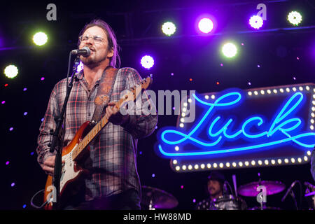 Spicewood, Texas, USA. 16. März 2017. LUKAS NELSON führt zu Glück Reunion, eine jährliche Musik-Event anlässlich Willies Nelson Ranch bei SXSW. Bildnachweis: Rustin Gudim/ZUMA Wire/ZUMAPRESS.com/Alamy Live-Nachrichten Stockfoto