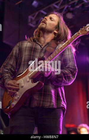 Spicewood, Texas, USA. 16. März 2017. LUKAS NELSON führt zu Glück Reunion, eine jährliche Musik-Event anlässlich Willies Nelson Ranch bei SXSW. Bildnachweis: Rustin Gudim/ZUMA Wire/ZUMAPRESS.com/Alamy Live-Nachrichten Stockfoto