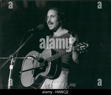 1968 - Pop-Sängerin Paul Simon. Bildnachweis: Keystone Bilder USA/ZUMAPRESS.com/Alamy Live-Nachrichten Stockfoto