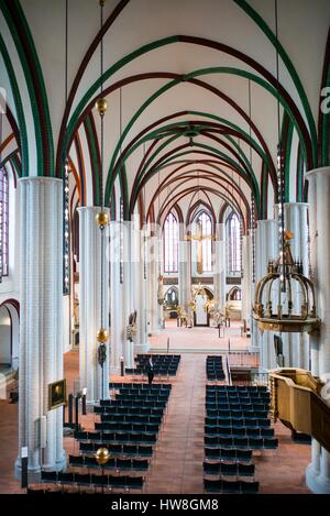 Deutschland, Berlin, Nikolaiviertel, Nikolaikirche Kirche, älteste Gebäude in Berlin, b. 1230, Innenraum Stockfoto