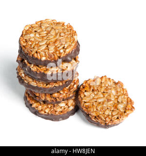 Kozinaki Cookies isoliert auf weißem Hintergrund Stockfoto