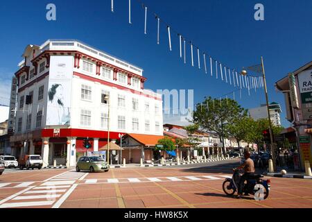 Malaysia, Penang, George Town, aufgeführt als UNESCO-Welterbe, das historische Zentrum Stockfoto