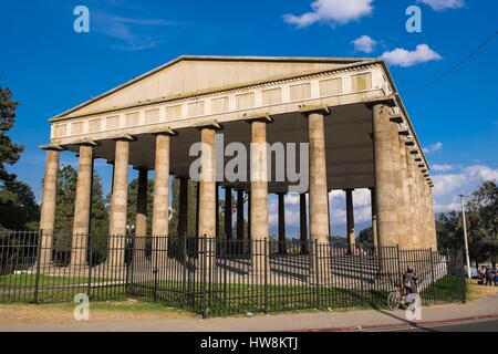 Guatemala, Escuintla, Quetzaltenango Xela oder Abteilung ist die zweitgrößte Stadt Guatemalas (alt: 2333 m), der Tempel der Minerva, griechischen Stil Tempel im Jahre 1901 errichtet. Stockfoto